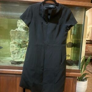 Theory Black Short Sleeve Dress